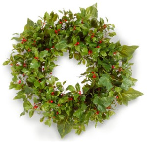 Christmas - holly-ivy wreath