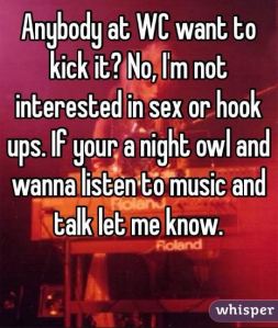 Not interested in sex - music