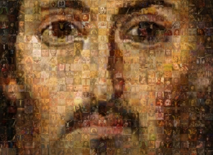Jesus collage of icons